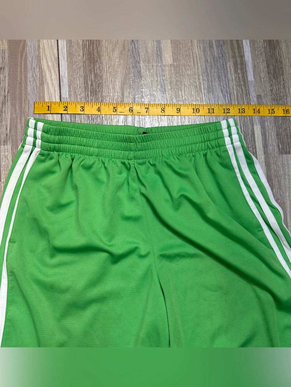 adidas Blue and Green Athletic Shorts Pair Boys Size Youth Large